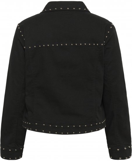 Kaffe Curve Brenn Twill Jacket Washed Black - Džínsové bundy - 