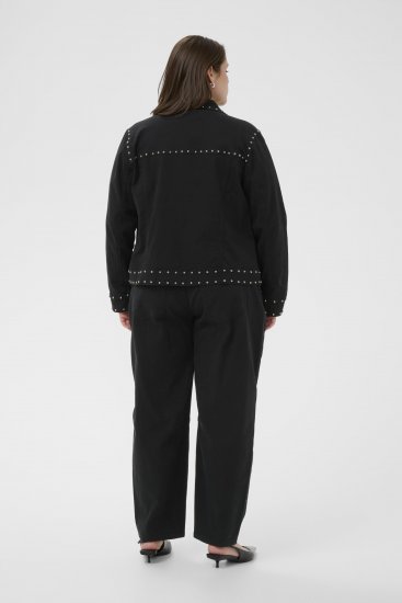 Kaffe Curve Brenn Twill Jacket Washed Black - Džínsové bundy - 