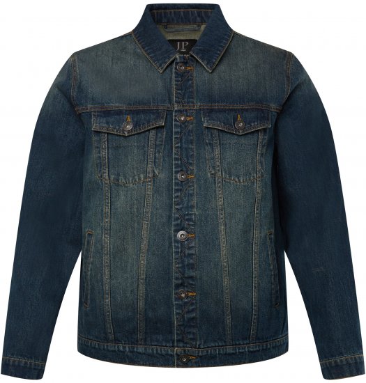 JP1880 Denim Jacket Dark Blue Denim - Bundy - Bundy Nadmerné Veľkosti 2XL-8XL