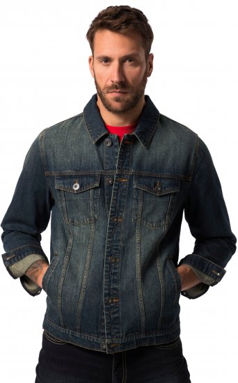 JP1880 Denim Jacket Dark Blue Denim - Bundy - Bundy Nadmerné Veľkosti 2XL-8XL