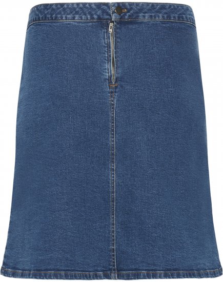 Kaffe Curve Leni Denim Skirt Blue - Sukne - 