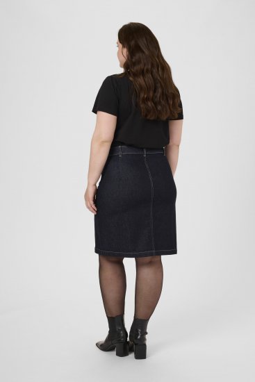 Kaffe Curve Roria Denim Skirt Dark Blue - Sukne - 