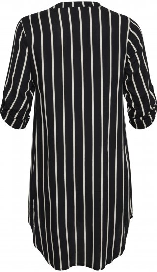 Kaffe Curve Milana Shirt Šaty Čierna / Chalk pruh - Šaty - 