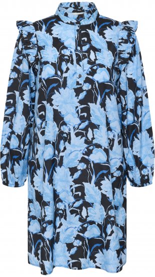 Kaffe Curve Sasja Šaty Blue Snake Flower - Šaty - 
