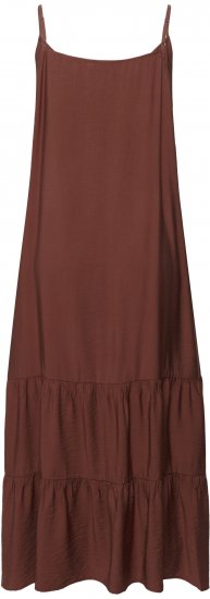 Kaffe Curve Emilia Dress Henna Brown - Maxi šaty - 