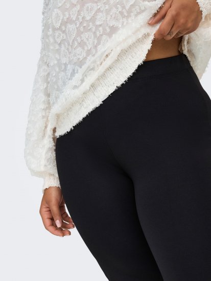 Only Carmakoma Pever Flared Pants Black - Nohavice - 