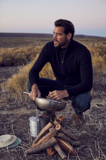 JP1880 Sweater Knitter with Zipper Black - Mikiny & mikiny bez kapucne - Mikiny & Mikiny s Kapucňou 2XL-12XL