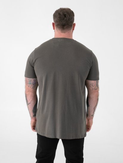 D555 Flyers Crew Neck T-shirt Khaki - Tričká - Nadrozmerné tričká - 2XL-14XL