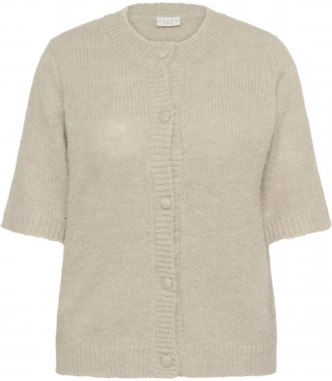 Kaffe Curve Emilia Cardigan Feather Grey Melange - Kardigany - 