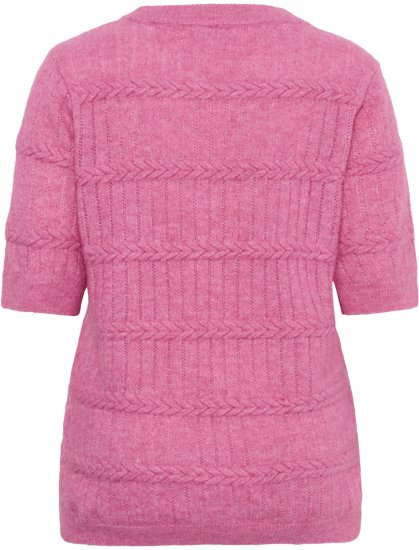 Kaffe Curve Minia Pullover Pink Power Melange - Pletené svetre - 
