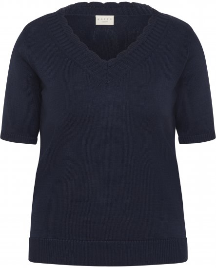 Kaffe Curve Leani Knitted Pullover Midnight Marine - Pletené svetre - 