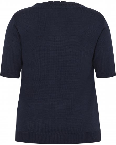 Kaffe Curve Leani Knitted Pullover Midnight Marine - Pletené svetre - 