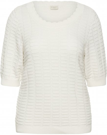 Kaffe Curve Lotia Pullover Chalk - Pletené svetre - 