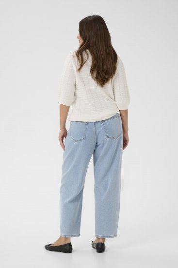 Kaffe Curve Lotia Pullover Chalk - Pletené svetre - 