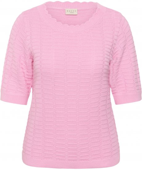 Kaffe Curve Lotia Pullover Pink Frosting - Pletené svetre - 