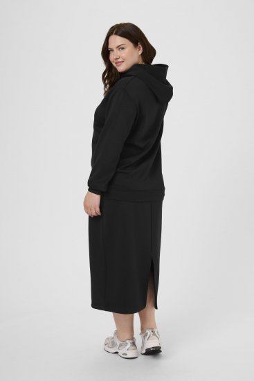 Kaffe Curve Annita Sweatshirt Black - Mikiny s kapucňou - 