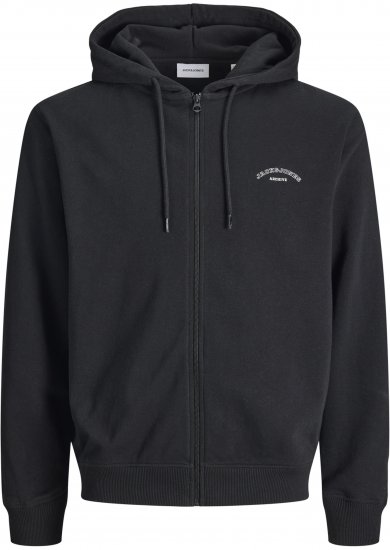 Jack & Jones College Logo Hoodie Black - Mikiny & mikiny bez kapucne - Mikiny & Mikiny s Kapucňou 2XL-12XL