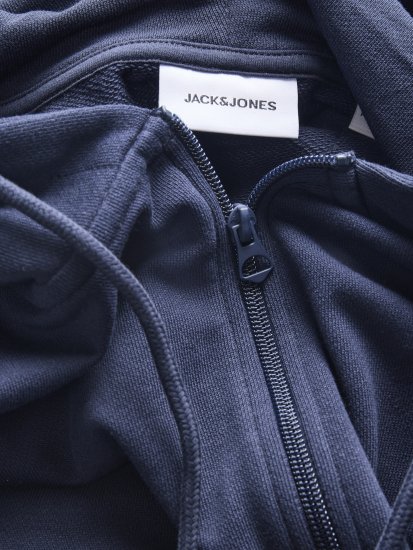 Jack & Jones College Logo Hoodie Navy - Mikiny & mikiny bez kapucne - Mikiny & Mikiny s Kapucňou 2XL-12XL