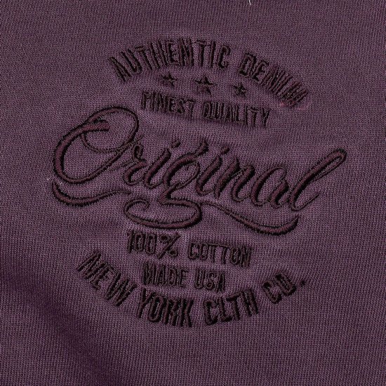 Kam Jeans 7082 Garment DYE with Zipper Hoodie Purple - Mikiny & mikiny bez kapucne - Mikiny & Mikiny s Kapucňou 2XL-12XL