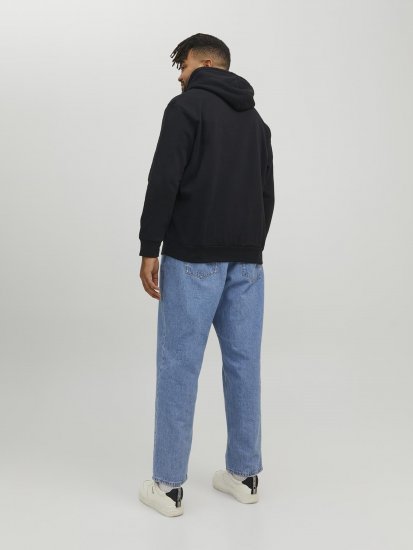 Jack & Jones Hunt Hoodie Black - Mikiny & mikiny bez kapucne - Mikiny & Mikiny s Kapucňou 2XL-12XL