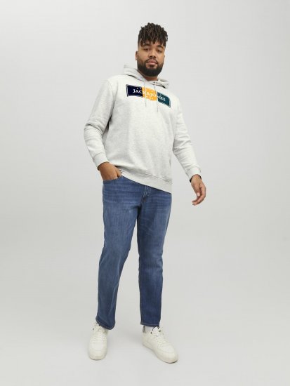 Jack & Jones Codyy Hoodie White - Mikiny & mikiny bez kapucne - Mikiny & Mikiny s Kapucňou 2XL-12XL