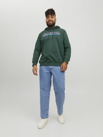 Jack & Jones Codyy Hoodie Green - Mikiny & mikiny bez kapucne - Mikiny & Mikiny s Kapucňou 2XL-12XL