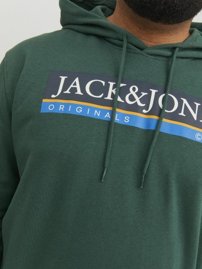 Jack & Jones Codyy Hoodie Green - Mikiny & mikiny bez kapucne - Mikiny & Mikiny s Kapucňou 2XL-12XL