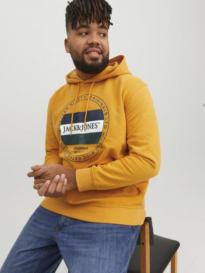 Jack & Jones Codyy Hoodie Yellow - Mikiny & mikiny bez kapucne - Mikiny & Mikiny s Kapucňou 2XL-12XL