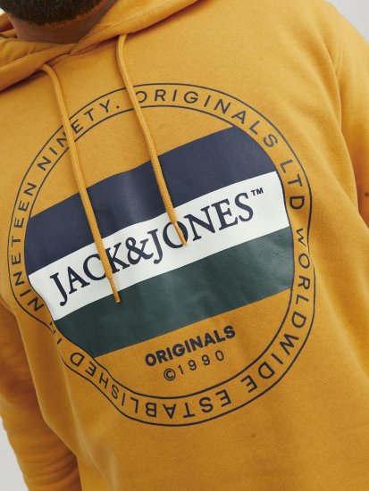 Jack & Jones Codyy Hoodie Yellow - Mikiny & mikiny bez kapucne - Mikiny & Mikiny s Kapucňou 2XL-12XL