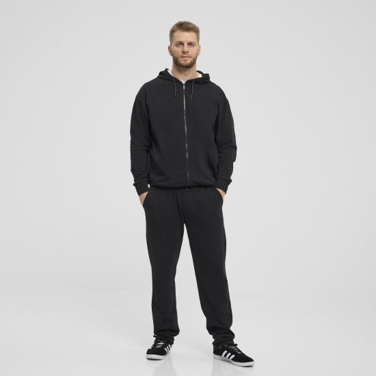 North Latitude Denim Hooded Full-Zip Sweatshirt Black TALL - TALL mikiny - 