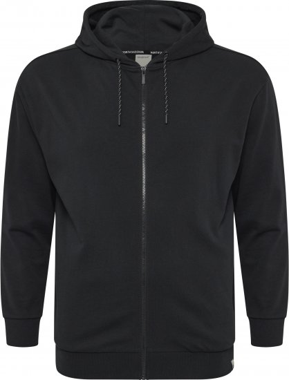 North Latitude Denim Hooded Full-Zip Sweatshirt Black TALL - TALL mikiny - 