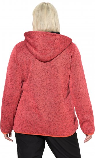 Ulla Popken Sweater Knit Fleece Hoodie Coral - Ulla Popken - 