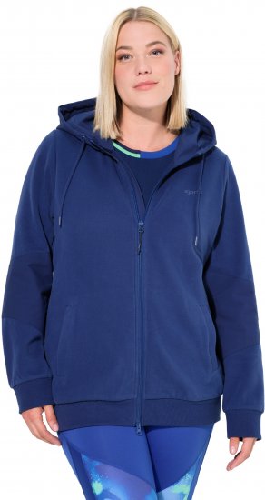 Ulla Popken Athletic Department Hoodie Navy - Mikiny & mikiny bez kapucne - 