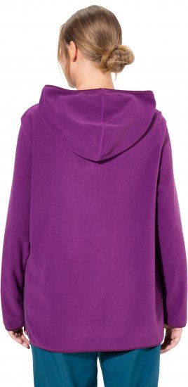 Ulla Popken Fleece Sweatshirt Hoodie Aubergine - Mikiny & mikiny bez kapucne - 