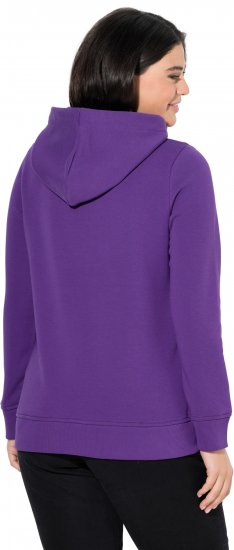Ulla Popken Relaxed Fit Long Sleeve Hoodie Deep Violet - Ulla Popken - 