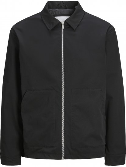 Jack & Jones Winson Worker Jacket Black - Bundy - Bundy Nadmerné Veľkosti 2XL-8XL
