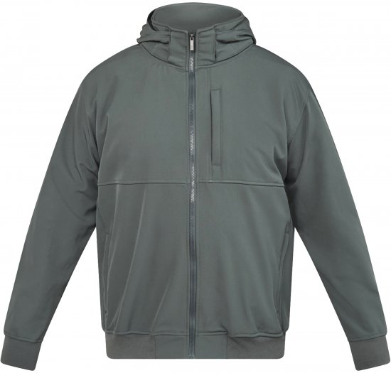 North Latitude 61301 Softshellová Bunda s Odnímateľnou Kapucňou Tmavozelená - Bundy - Bundy Nadmerné Veľkosti 2XL-8XL