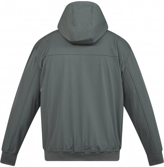 North Latitude 61301 Softshellová Bunda s Odnímateľnou Kapucňou Tmavozelená - Bundy - Bundy Nadmerné Veľkosti 2XL-8XL