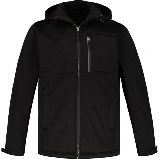 JP1880 Jacket Fleece Lined Softshell Black - Bundy - Bundy Nadmerné Veľkosti 2XL-8XL
