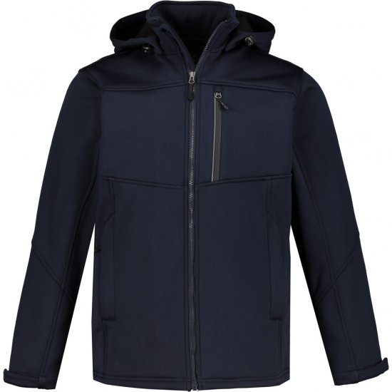 JP1880 Jacket Fleece Lined Softshell Navy - Bundy - Bundy Nadmerné Veľkosti 2XL-8XL