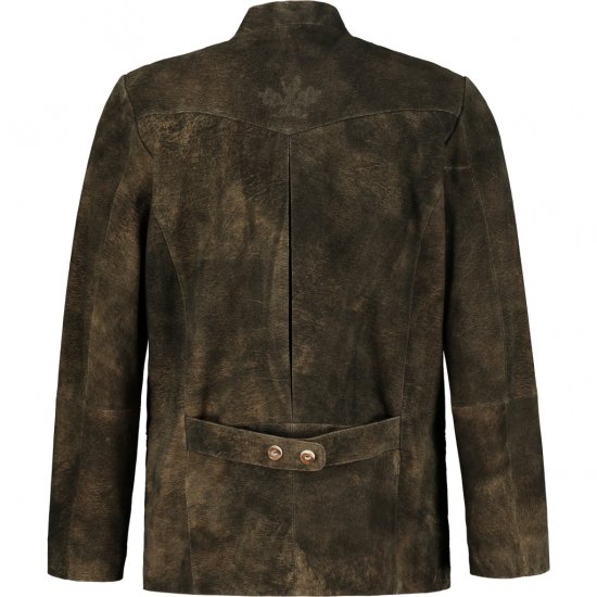 JP1880 Jacket Goat Suede Traditional Mahogany Brown - Trachten & Oktoberfest - Oktoberfest kostýmy vo veľkých veľkostiach (Trachten)