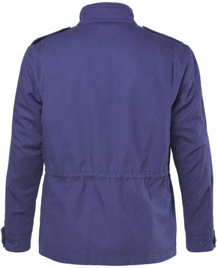 JP1880 Field Jacket with Badges Vintage Look Light Azure Blue - Bundy - Bundy Nadmerné Veľkosti 2XL-8XL