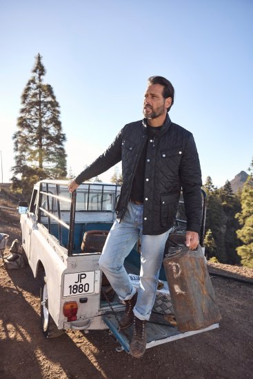 JP1880 Quilted with Multiple Pockets Jacket Black - Bundy - Bundy Nadmerné Veľkosti 2XL-8XL