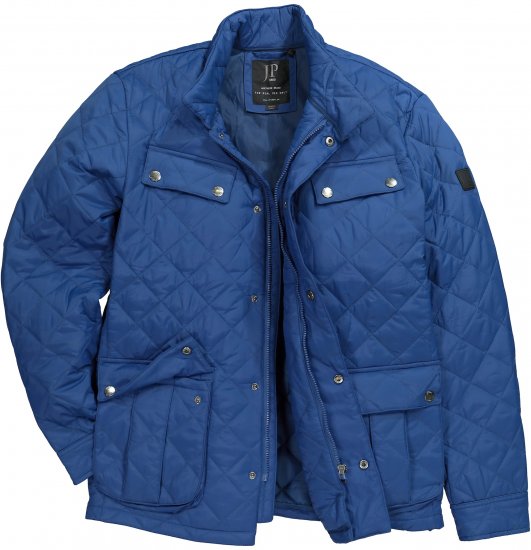 JP1880 Quilted with Multiple Pockets Jacket Dark Blue - Bundy - Bundy Nadmerné Veľkosti 2XL-8XL