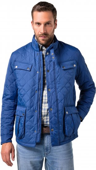 JP1880 Quilted with Multiple Pockets Jacket Dark Blue - Bundy - Bundy Nadmerné Veľkosti 2XL-8XL
