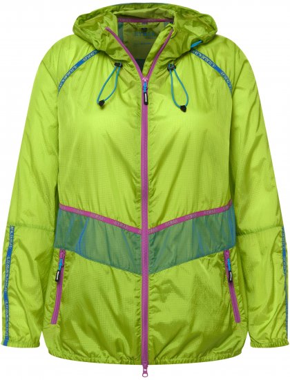 Ulla Popken Neon Rain Jacket Activewear Safety Yellow - Bundy - 