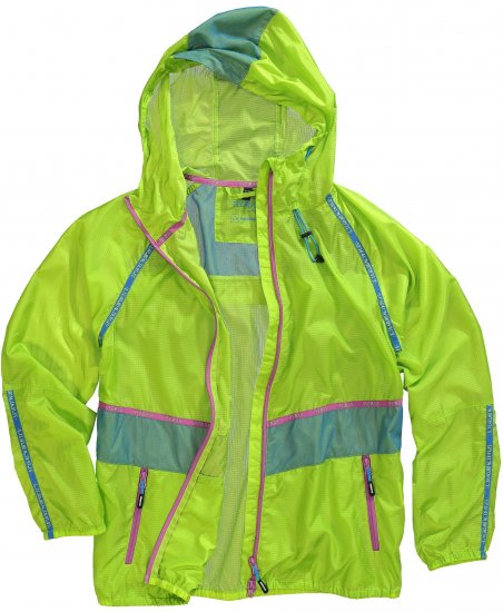 Ulla Popken Neon Rain Jacket Activewear Safety Yellow - Bundy - 