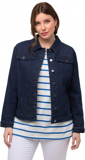 Ulla Popken Denim Jacket Blue Denim - Bundy - 