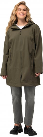 Ulla Popken Triple Function Softshell Jacket Loden Green - Bundy - 