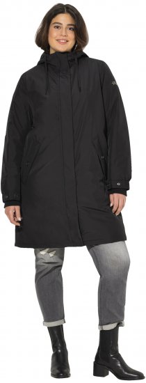 Ulla Popken HYPRAR Triple Function Weatherproof Jacket Black - Bundy - 